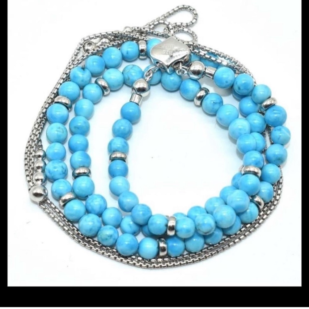 Turquoise Necklace with Bolo clasp